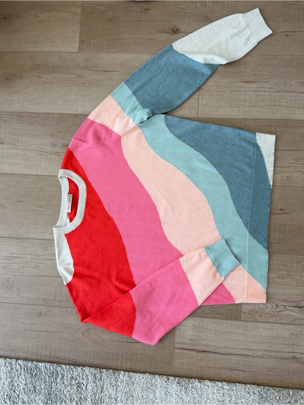 Marine Layer Icon Wave Cotton Crew Neck Sweater - MED - Picture 7 of 7